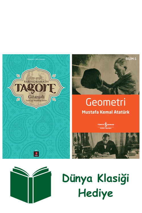 İş Bankası Kültür Yayınları Gitanjali + Geometri + Dünya Klasiği Hediye