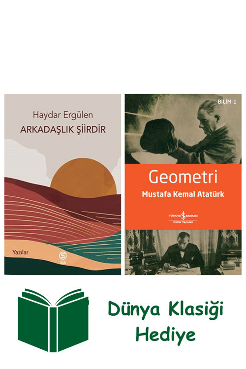 İş Bankası Kültür Yayınları Arkadaşlık Şiirdir + Geometri + Dünya Klasiği Hediye