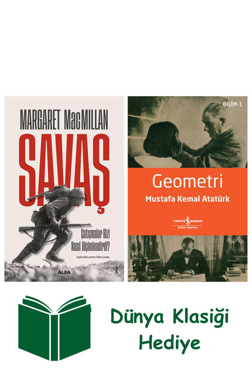 İş Bankası Kültür Yayınları Savaş + Geometri + Dünya Klasiği Hediye