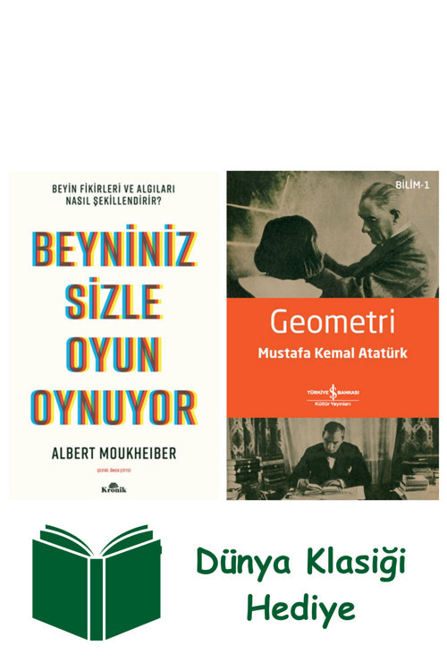 İş Bankası Kültür Yayınları Beyniniz Sizle Oyun Oynuyor + Geometri + Dünya Klasiği Hediye
