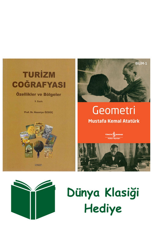 İş Bankası Kültür Yayınları Turizm Coğrafyası + Geometri + Dünya Klasiği Hediye