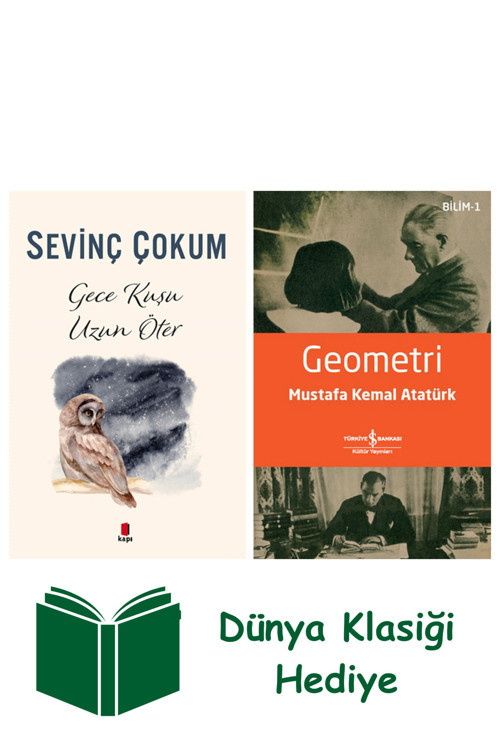 İş Bankası Kültür Yayınları Gece Kuşu Uzun Öter + Geometri + Dünya Klasiği Hediye