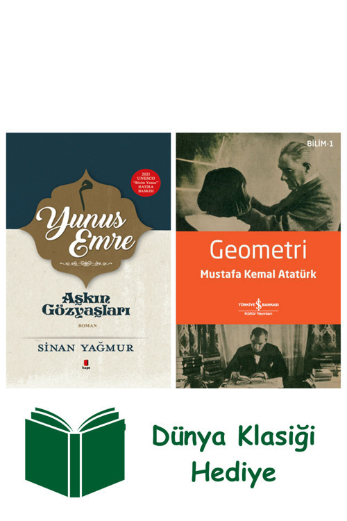 İş Bankası Kültür Yayınları Yunus Emre - Aşkın Gözyaşları (Ciltli) + Geometri + Dünya Klasiği Hediye