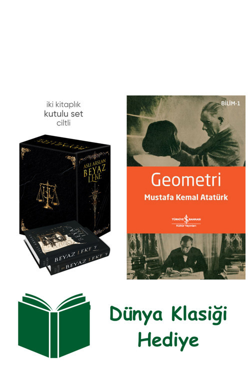İş Bankası Kültür Yayınları Beyaz Leke Seti (Ciltli) + Geometri + Dünya Klasiği Hediye