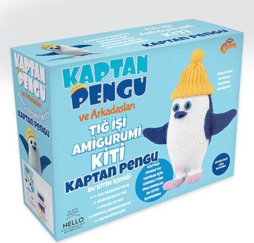 Tığ Işi Kaptan Pengu Amigurumi Kiti - Trt Lisanslı - Amigurimi Seti