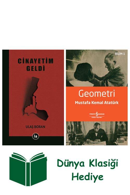 İş Bankası Kültür Yayınları Cinayetim Geldi + Geometri + Dünya Klasiği Hediye