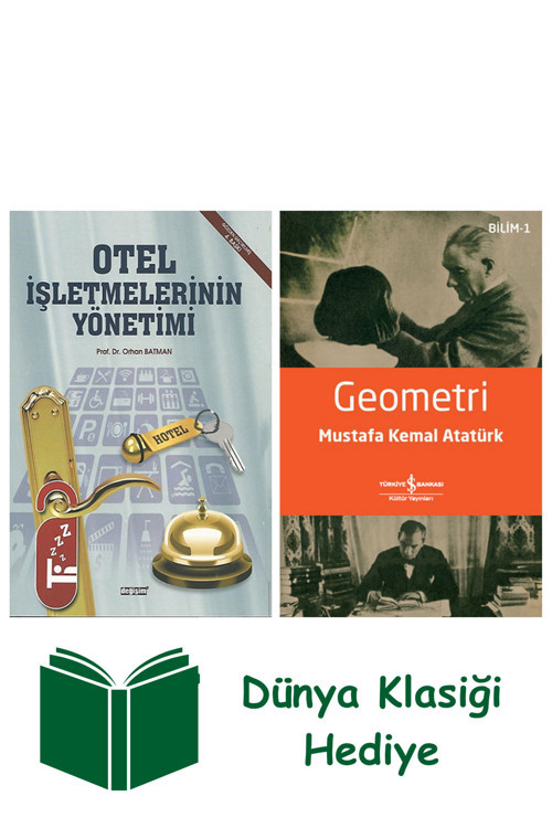 İş Bankası Kültür Yayınları Otel İşletmelerinin Yönetimi + Geometri + Dünya Klasiği Hediye