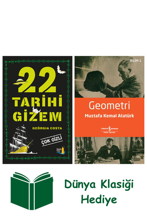 İş Bankası Kültür Yayınları 22 Tarihi Gizem + Geometri + Dünya Klasiği Hediye
