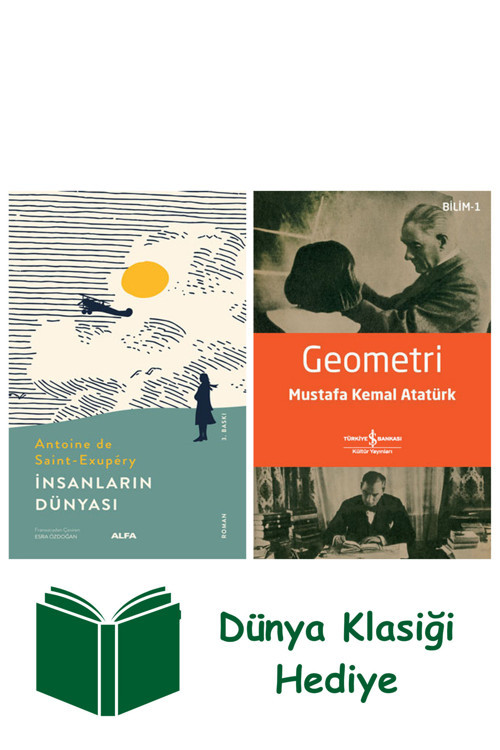 İş Bankası Kültür Yayınları İnsanların Dünyası + Geometri + Dünya Klasiği Hediye