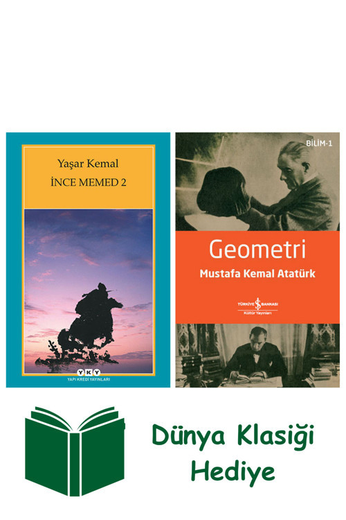 İş Bankası Kültür Yayınları İnce Memed 2 + Geometri + Dünya Klasiği Hediye