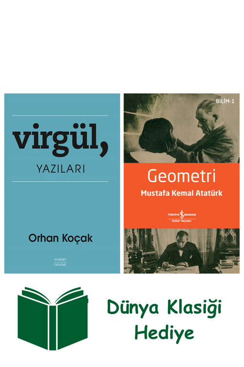 İş Bankası Kültür Yayınları Virgül, Yazıları + Geometri + Dünya Klasiği Hediye
