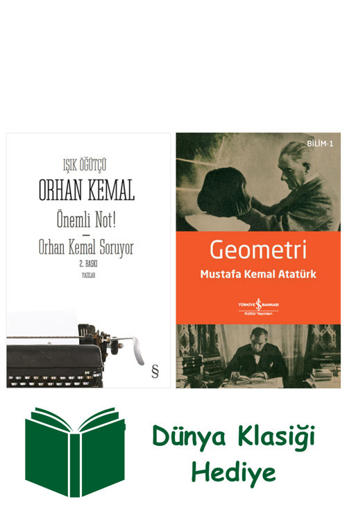 İş Bankası Kültür Yayınları Önemli Not! - Orhan Kemal Soruyor (2 Kitap Bir Arada) + Geometri + Dünya Klasiği Hediye