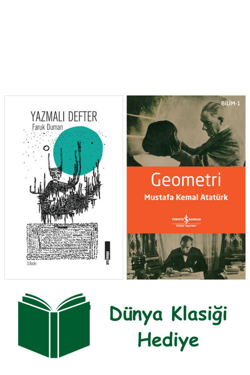 İş Bankası Kültür Yayınları Yazmalı Defter + Geometri + Dünya Klasiği Hediye