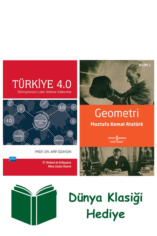 İş Bankası Kültür Yayınları Türkiye 4.0 + Geometri + Dünya Klasiği Hediye