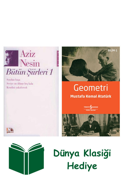 İş Bankası Kültür Yayınları Aziz Nesin Bütün Şiirleri 1 + Geometri + Dünya Klasiği Hediye