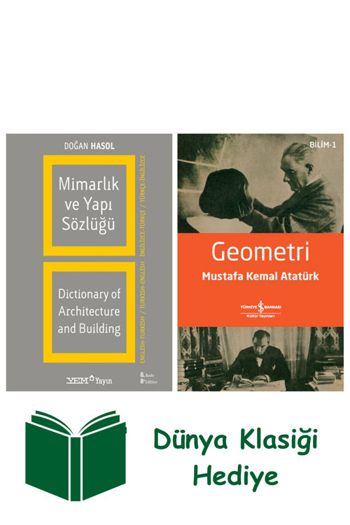 İş Bankası Kültür Yayınları Mimarlık Ve Yapı Sözlüğü + Geometri + Dünya Klasiği Hediye