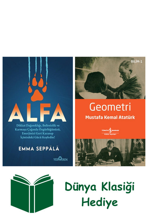 İş Bankası Kültür Yayınları Alfa + Geometri + Dünya Klasiği Hediye