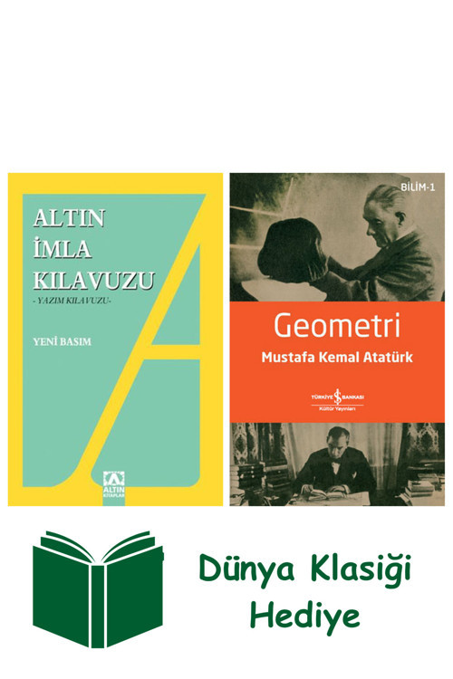 İş Bankası Kültür Yayınları Altın İmla Kılavuzu -Yazım Kılavuzu + Geometri + Dünya Klasiği Hediye