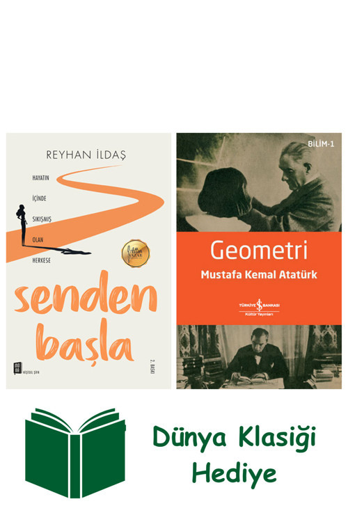 İş Bankası Kültür Yayınları Senden Başla + Geometri + Dünya Klasiği Hediye