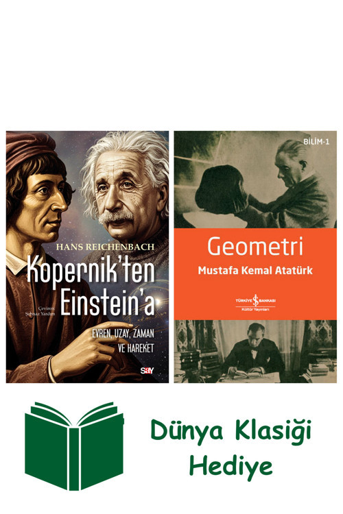 İş Bankası Kültür Yayınları Kopernik’Ten Einstein’E + Geometri + Dünya Klasiği Hediye
