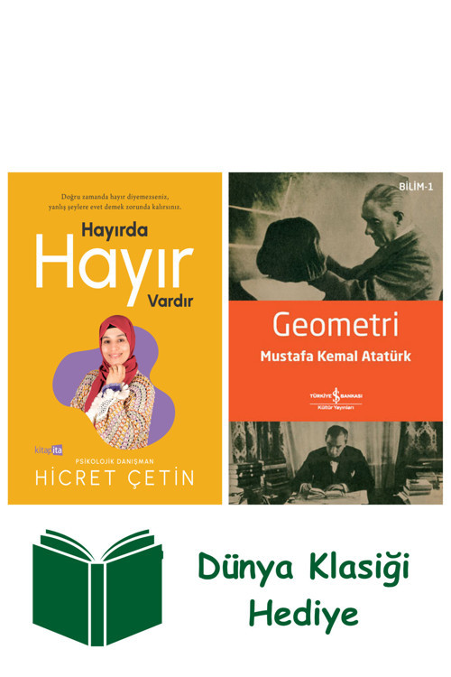 İş Bankası Kültür Yayınları Hayırda Hayır Vardır + Geometri + Dünya Klasiği Hediye