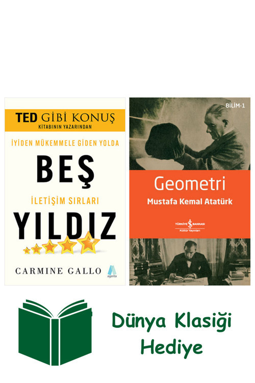 İş Bankası Kültür Yayınları Beş Yıldız + Geometri + Dünya Klasiği Hediye