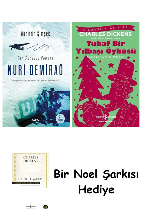 İş Bankası Kültür Yayınları Nuri Demirağ + Tuhaf Bir Yılbaşı Öyküsü + Bir Noel Şarkısı
