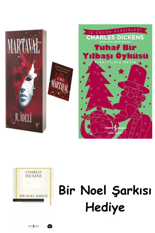 İş Bankası Kültür Yayınları Martaval + Tuhaf Bir Yılbaşı Öyküsü + Bir Noel Şarkısı