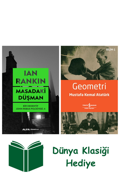 İş Bankası Kültür Yayınları Masadaki Düşman + Geometri + Dünya Klasiği Hediye