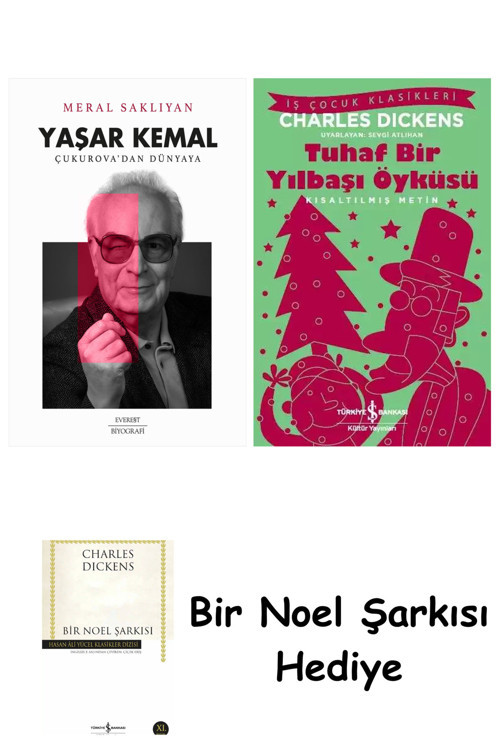 İş Bankası Kültür Yayınları Yaşar Kemal - Çukurova’Dan Dünyaya + Tuhaf Bir Yılbaşı Öyküsü + Bir Noel Şarkısı
