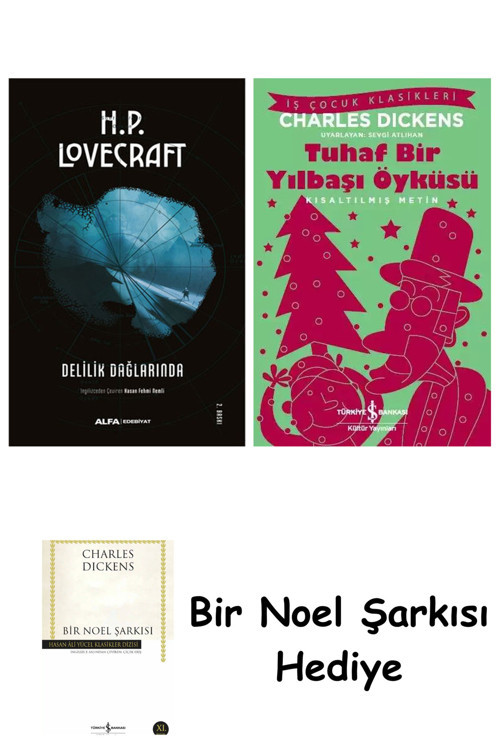 İş Bankası Kültür Yayınları Delilik Dağlarında + Tuhaf Bir Yılbaşı Öyküsü + Bir Noel Şarkısı