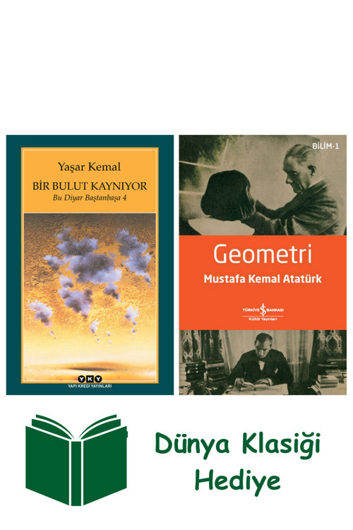 İş Bankası Kültür Yayınları Bir Bulut Kaynıyor + Geometri + Dünya Klasiği Hediye