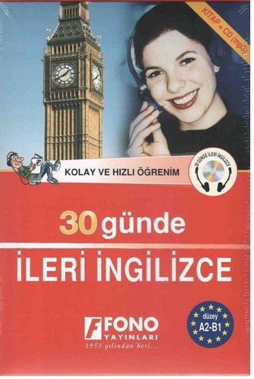 30 Günde İleri İngilizce CD'li - Kutulu - Fono