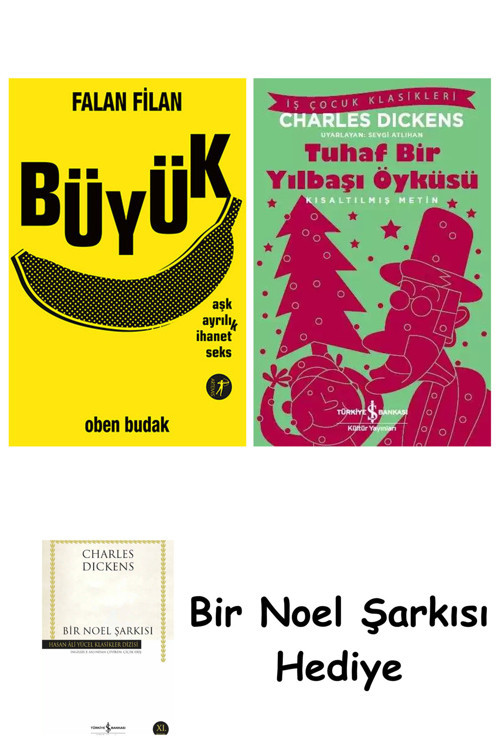 İş Bankası Kültür Yayınları Büyük + Tuhaf Bir Yılbaşı Öyküsü + Bir Noel Şarkısı