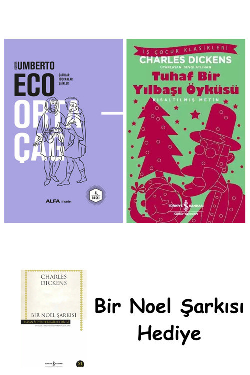 İş Bankası Kültür Yayınları Ortaçağ 3 (Ciltli) + Tuhaf Bir Yılbaşı Öyküsü + Bir Noel Şarkısı