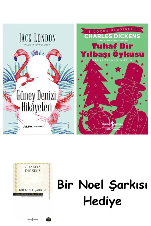 İş Bankası Kültür Yayınları Güney Denizi Hikayeleri + Tuhaf Bir Yılbaşı Öyküsü + Bir Noel Şarkısı