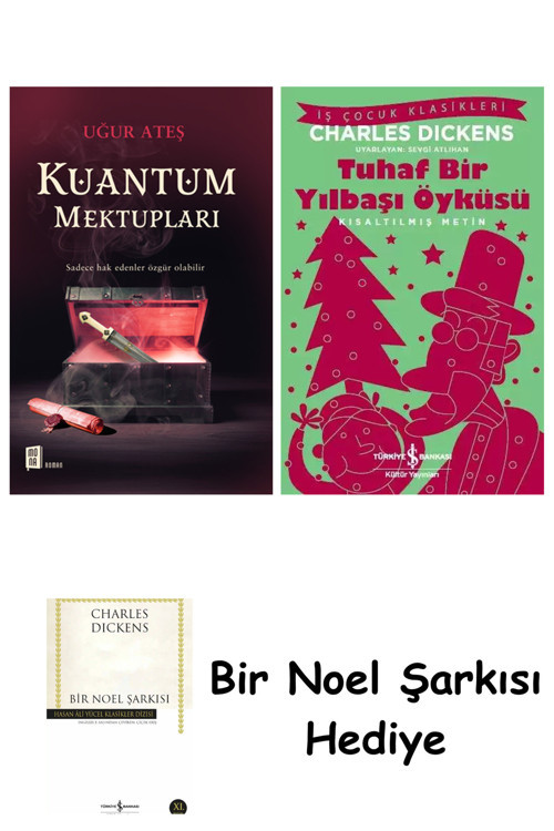 İş Bankası Kültür Yayınları Kuantum Mektupları + Tuhaf Bir Yılbaşı Öyküsü + Bir Noel Şarkısı
