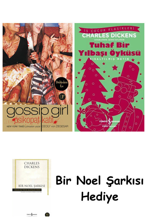 İş Bankası Kültür Yayınları Psikopat Katil + Tuhaf Bir Yılbaşı Öyküsü + Bir Noel Şarkısı