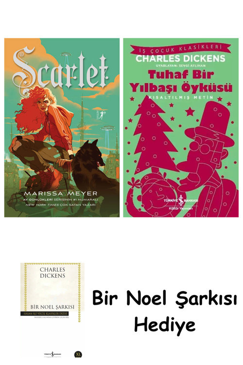 İş Bankası Kültür Yayınları Scarlet + Tuhaf Bir Yılbaşı Öyküsü + Bir Noel Şarkısı