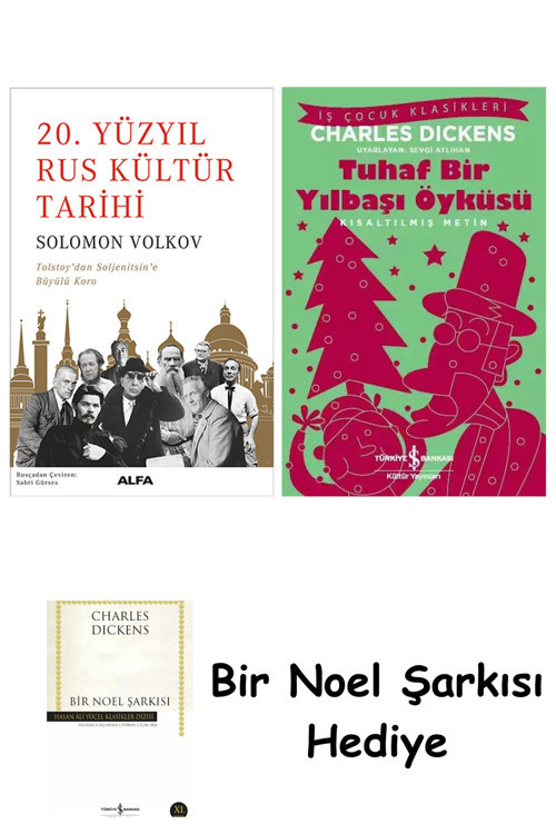 İş Bankası Kültür Yayınları 20. Yüzyıl Rus Kültür Tarihi + Tuhaf Bir Yılbaşı Öyküsü + Bir Noel Şarkısı