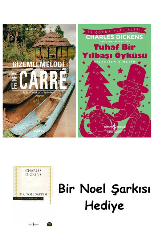 İş Bankası Kültür Yayınları Gizemli Melodi + Tuhaf Bir Yılbaşı Öyküsü + Bir Noel Şarkısı