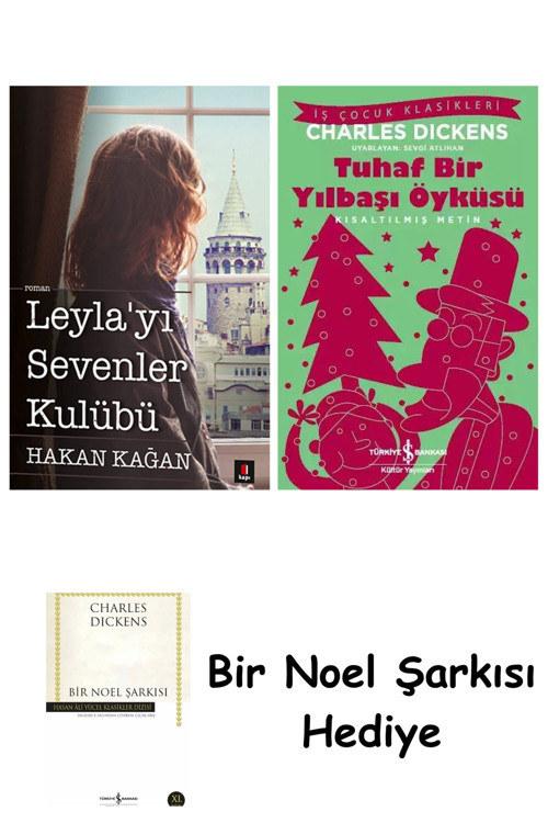 İş Bankası Kültür Yayınları Leyla'Yı Sevenler Kulübü + Tuhaf Bir Yılbaşı Öyküsü + Bir Noel Şarkısı