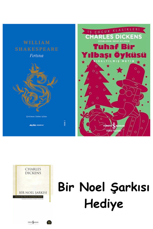 İş Bankası Kültür Yayınları Fırtına (Ciltli) + Tuhaf Bir Yılbaşı Öyküsü + Bir Noel Şarkısı