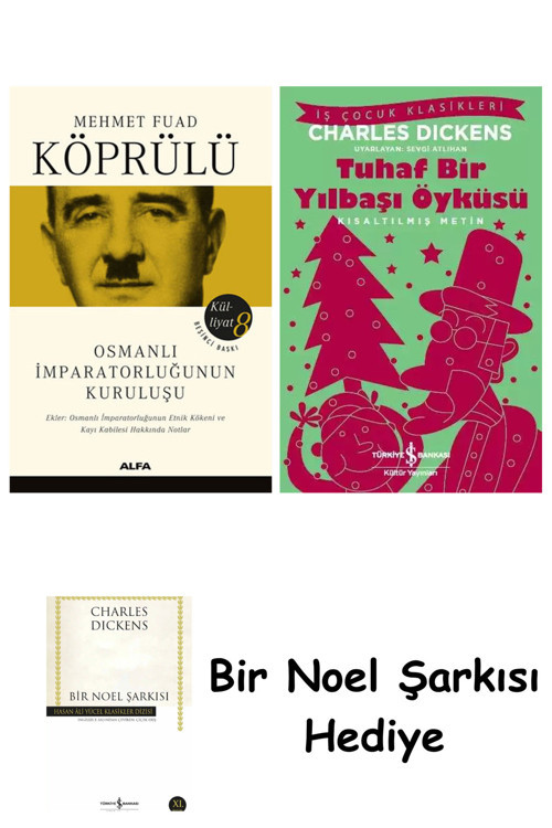 İş Bankası Kültür Yayınları Mehmet Fuad Köprülü Külliyat 8 + Tuhaf Bir Yılbaşı Öyküsü + Bir Noel Şarkısı