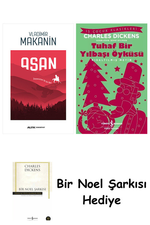 İş Bankası Kültür Yayınları Asan + Tuhaf Bir Yılbaşı Öyküsü + Bir Noel Şarkısı