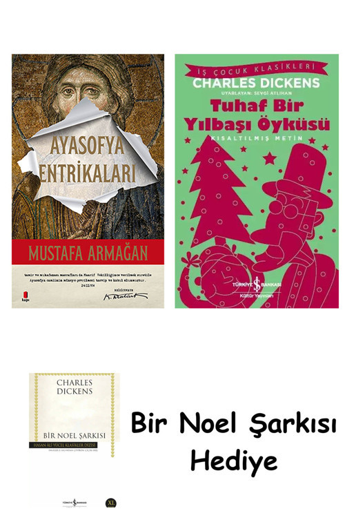 İş Bankası Kültür Yayınları Ayasofya Entrikaları + Tuhaf Bir Yılbaşı Öyküsü + Bir Noel Şarkısı