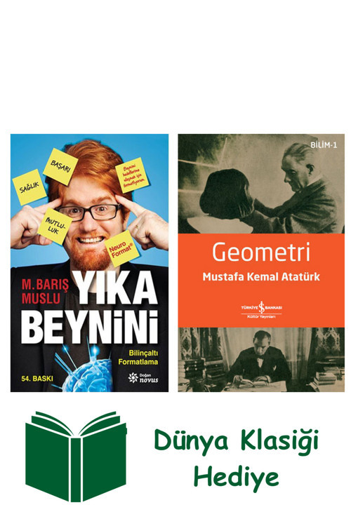 İş Bankası Kültür Yayınları Yıka Beynini + Geometri + Dünya Klasiği Hediye