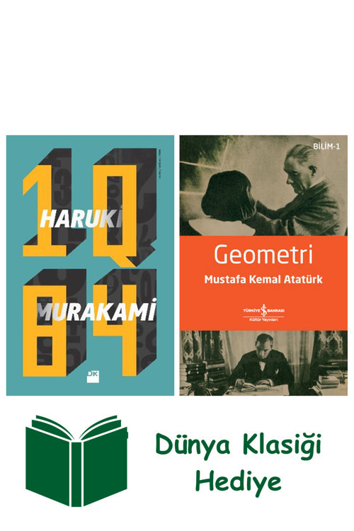 İş Bankası Kültür Yayınları 1Q84 (Ciltli) + Geometri + Dünya Klasiği Hediye