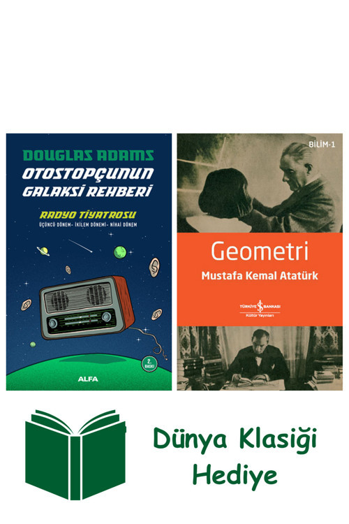 İş Bankası Kültür Yayınları Otostopçunun Galaksi Rehberi - Radyo Tiyatrosu + Geometri + Dünya Klasiği Hediye