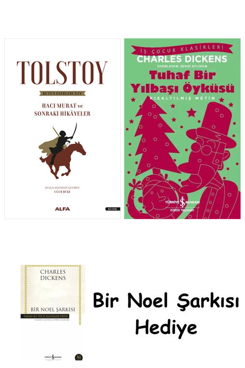 İş Bankası Kültür Yayınları Tolstoy Bütün Eserleri 14 + Tuhaf Bir Yılbaşı Öyküsü + Bir Noel Şarkısı